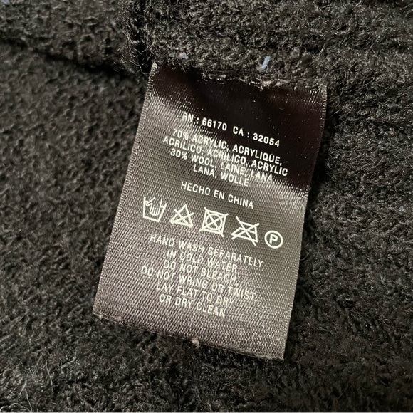 Anthropologie Sparrow ruffle tie front wool blend hooded cardigan - Picture 7 of 8